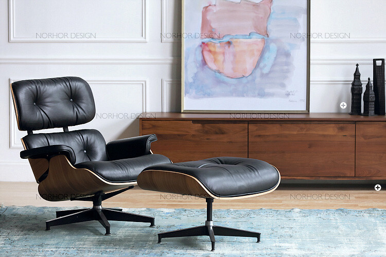 北欧表情/经典Eames Lounge Chair休闲椅躺椅