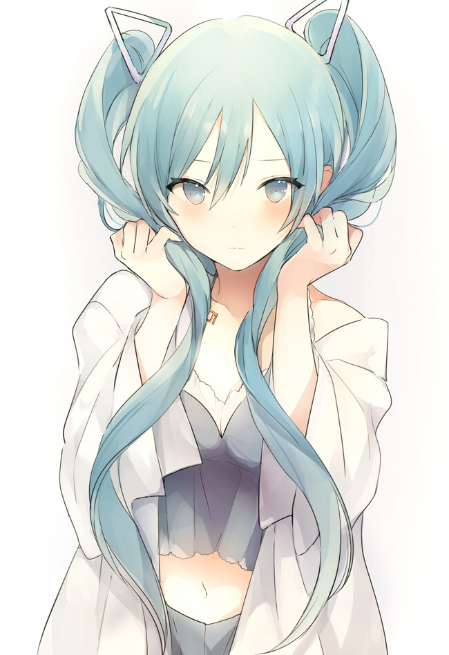 id=63957933 画师：Lpip VOCALOID 初音ミク VOCALOID10000users入り おへそ