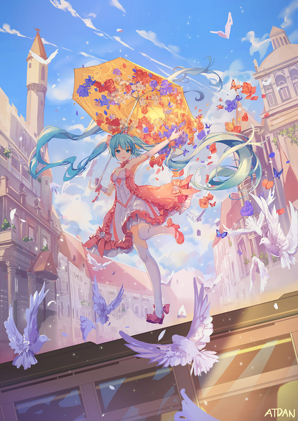 id=63660033 画师：id=63660033 VOCALOID 初音ミク Miku 日傘 VOCALOID10000users入り ハイセンス 【初音未来 miku 太阳伞 高雅的品味（？？？）】