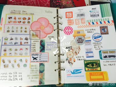 给你们看看我的手账