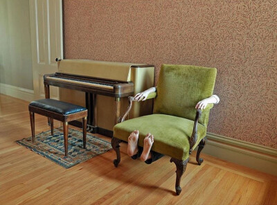 Sitting Under My Grandfather 's Chair,2011 (Photographed by Lee Materazzi)