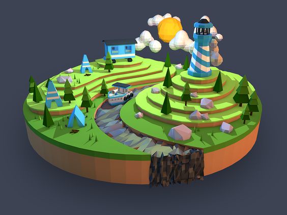 low poly 设计分享