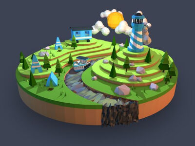 low poly 设计分享