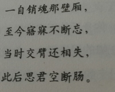 此后思君空断肠