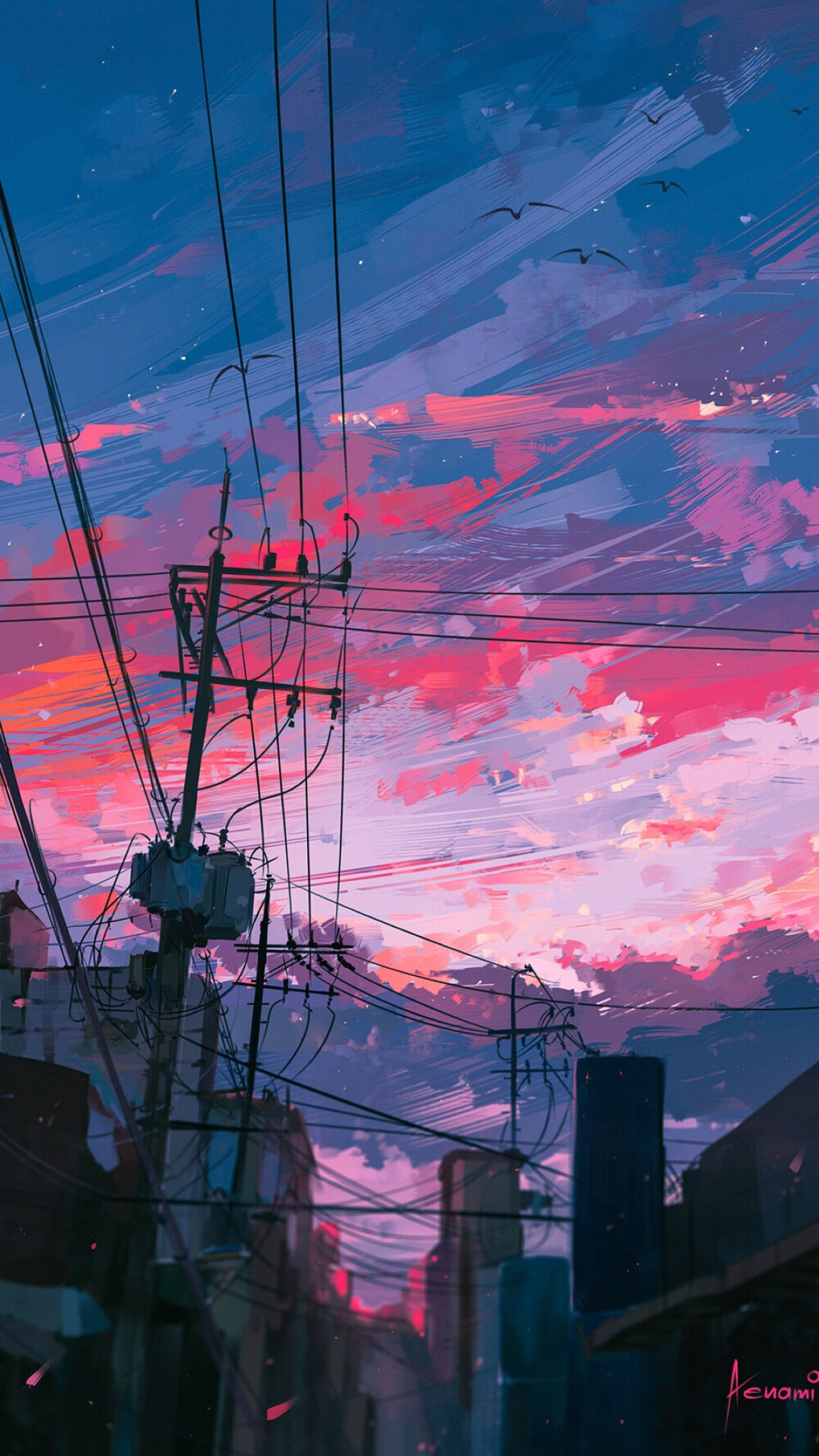 iPhone壁纸 插画师：Aenami ​​​