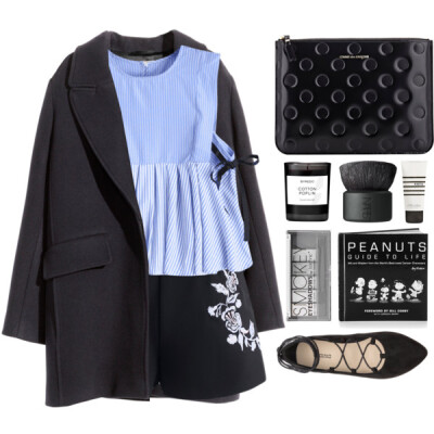 A fashion look from August 2017 featuring wool blend coat, floral shorts and h&m shoes. Browse and shop related looks.