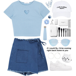 A fashion look from July 2017 featuring short sleeve crop top, asymmetrical shorts and lace up sneakers. Browse and shop related looks.