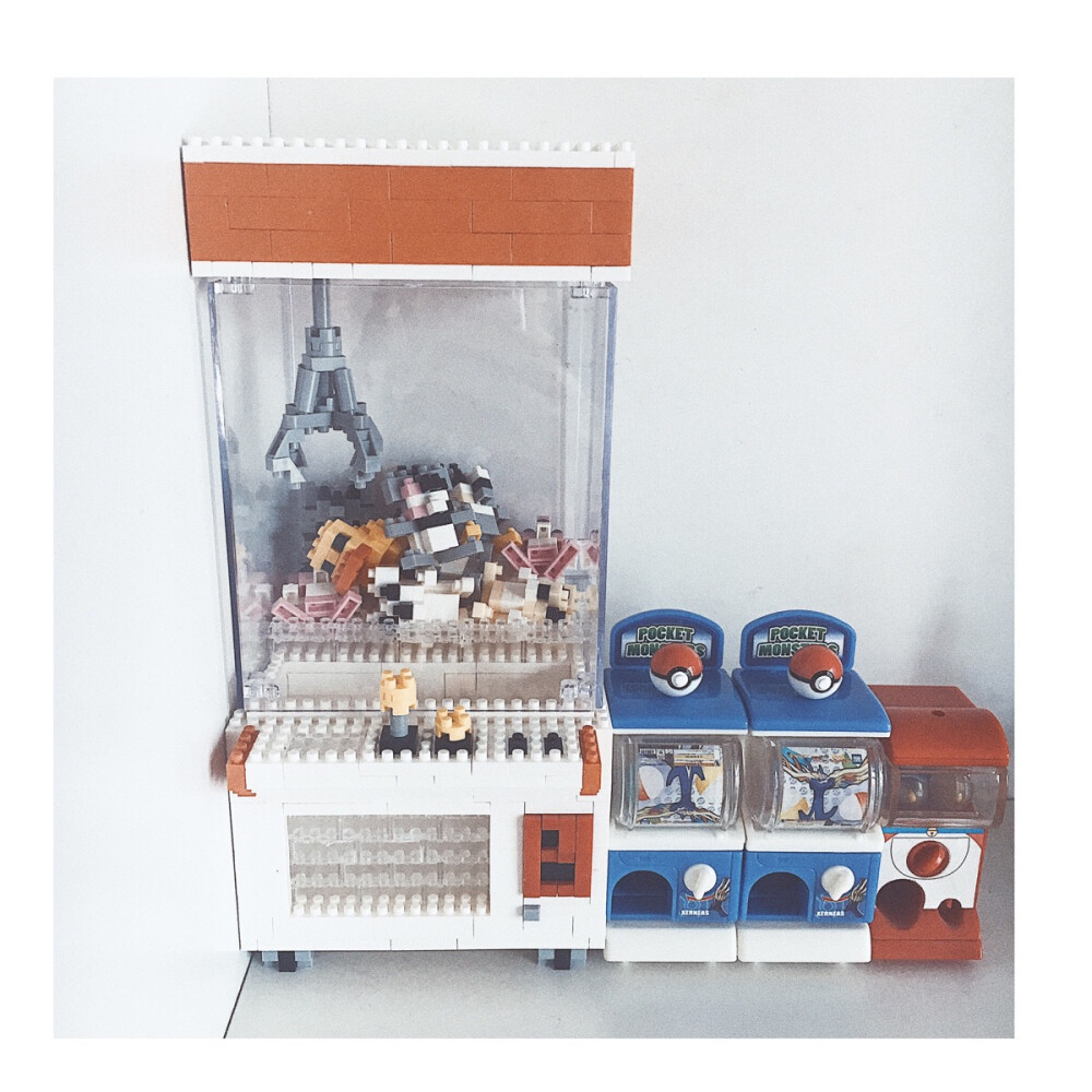 迷你娃娃机积木～宠物小精灵mini扭蛋机～