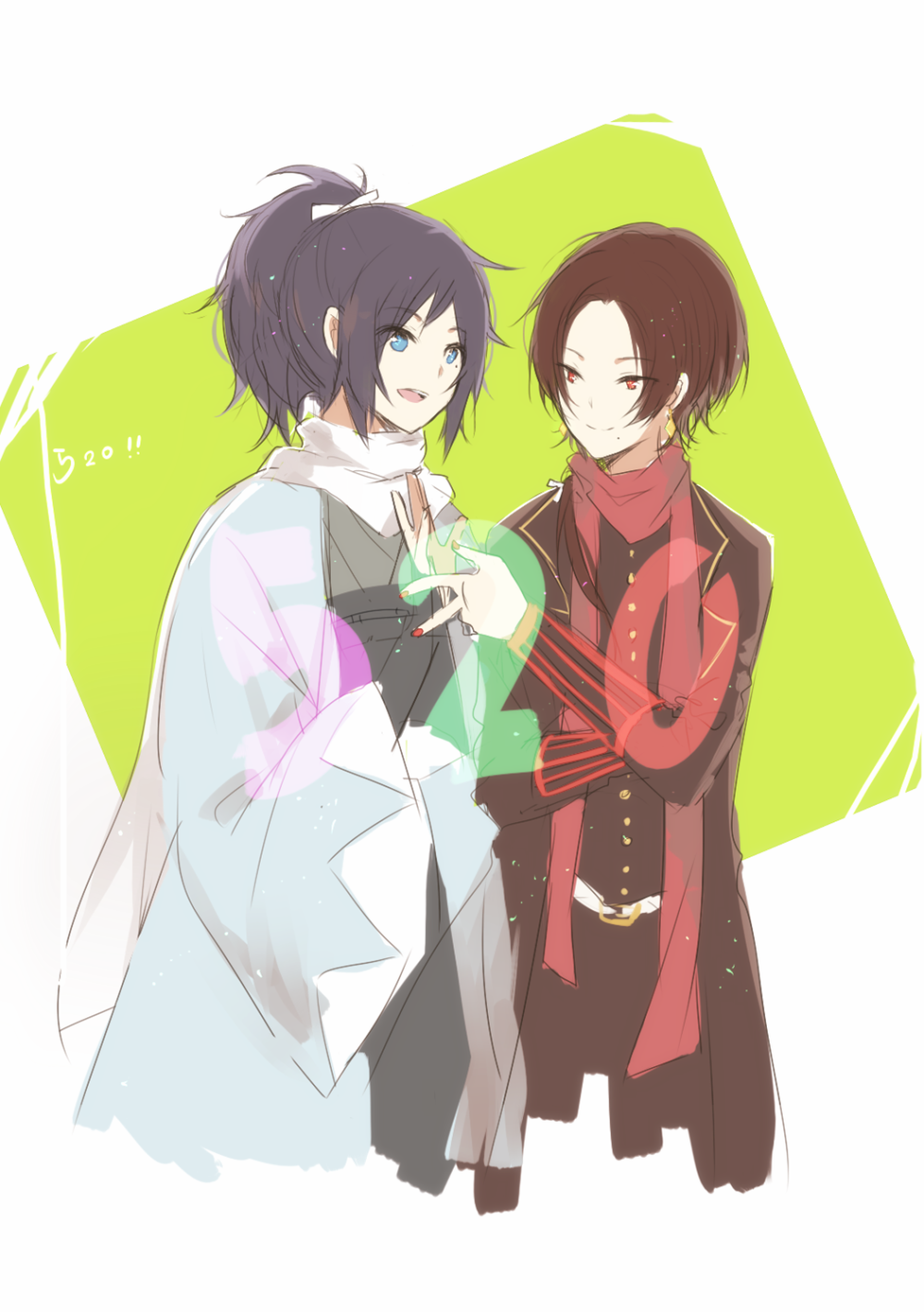 刀剑乱舞/大和守安定/加州清光/p站画师/动漫头像/动漫男头/冲田组