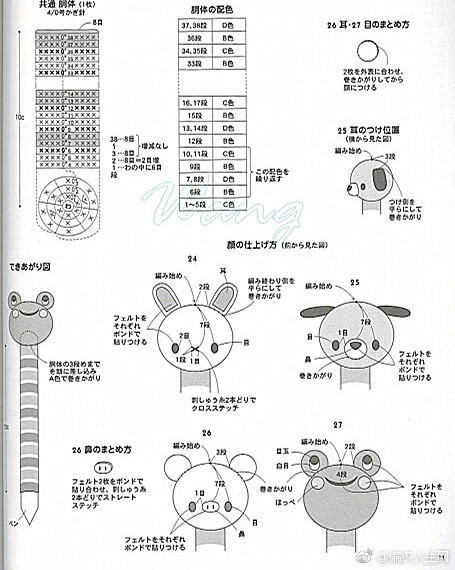 #每日分享 钩针#逗趣动物造型钩针小物（图片来自网络） ​​​​