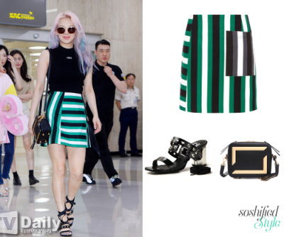 VOV: Striped Pocket Skirt @ fashion.sivillage.com ₩191,200
Rekken: ‘Hilda’ Mules @ wconcept.co.kr ₩278,000
Joy Gryson: ‘Jada’ Shoulder Bag @ joygryson.co.kr ₩328,000