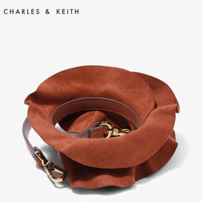 CHARLES&KEITH[新品]女士肩带CK8-62250003 时尚褶皱肩包肩带配件