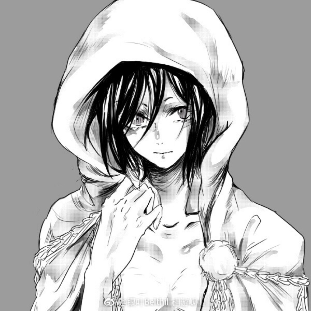 侵删致歉刀剑乱舞药研藤四郎鹤药鹤丸国永斗篷少年唯美转自微博