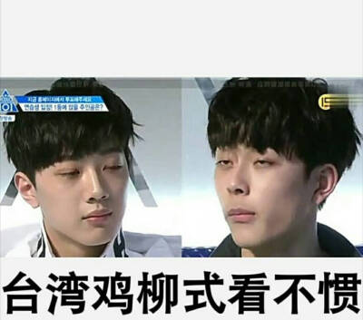 男版Produce101 台湾鸡柳 柳善皓 赖冠霖 表情包