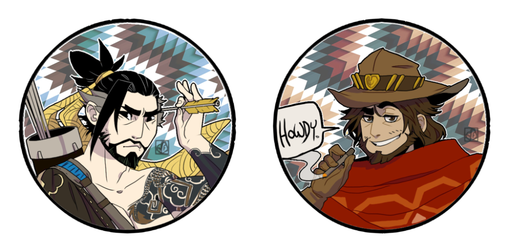 HANZO MCCREE 半藏 麦克雷(可自截为情头~