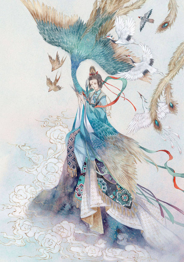 鸟灵 绘：山人辰露