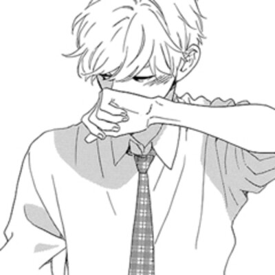 男头 动漫 黑白