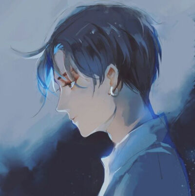 男头 动漫 忧郁