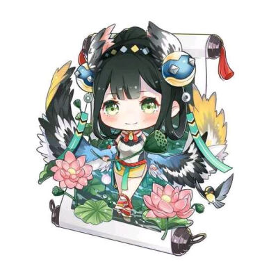 可爱的花鸟卷小妹妹( =①ω①=)