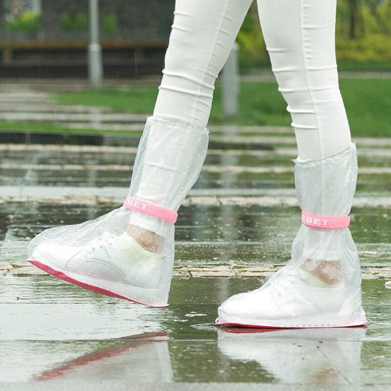 雨季环保可爱卡通男女防滑防雨鞋套防水套高筒雨靴套便携鞋套雨鞋