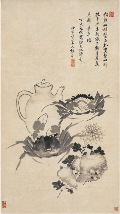 杨晋 （1644－1728）字子和，一字子鹤，号西亭，自号谷林樵客、鹤道人，又署野鹤，江苏常熟人。山水为王翚入室弟子，尝与绘圣祖南巡图颇精。 ​​​​