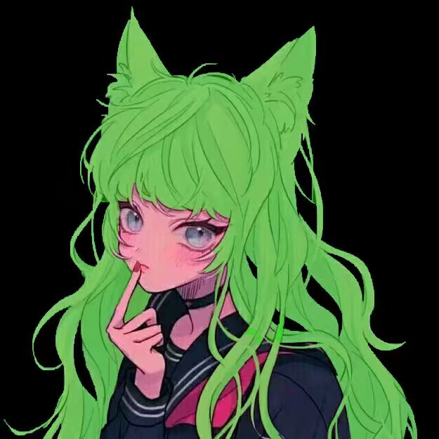 原谅色，绿色头像，头像，女头，团头