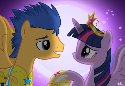 MLP: Flash Sentry x Twilight by benkomilk