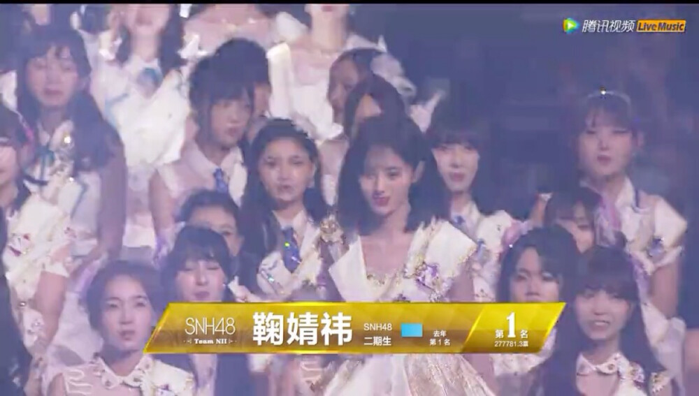 snh48第四届年度总选举，小鞠连霸！