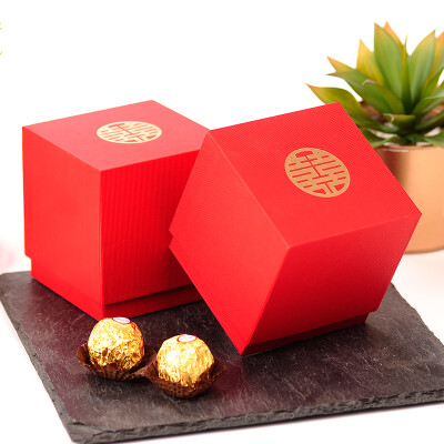 喜的良品 喜糖盒礼盒礼物盒婚礼伴手礼包装盒中国风纸盒 NG010