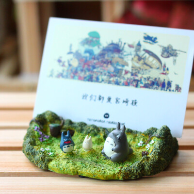 宫崎骏Nibariki 可爱卡通龙猫树脂桌面相框相架 创意生日礼物礼品