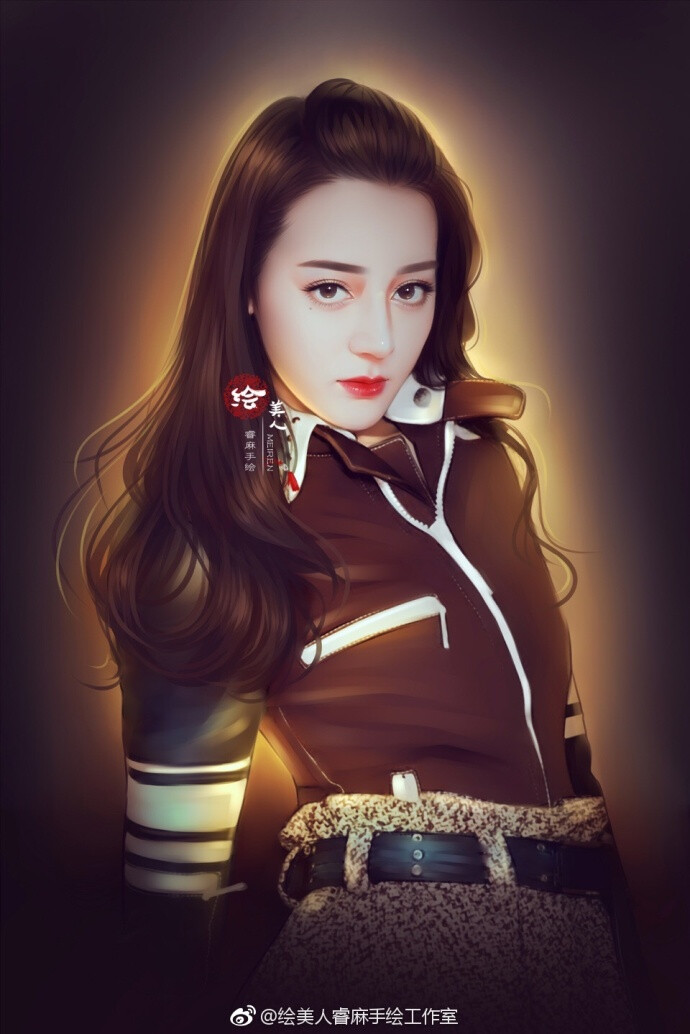 微博：绘美人睿麻手绘工作室 ~~以后持续更新 有空就画 迪丽热巴美图 转绘图 自己画的~都录了绘画视频 请勿抹水印盗图转发 转载请注明出处