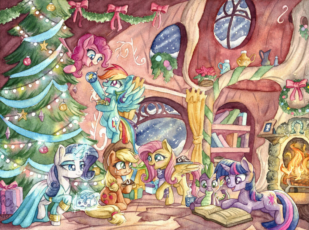 A Pony Kind of Christmas by The-Wizard-of-Art