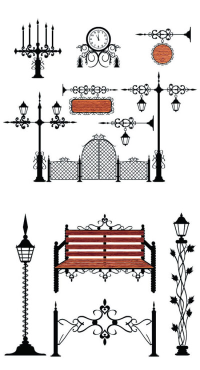 欧式复古铁艺图案