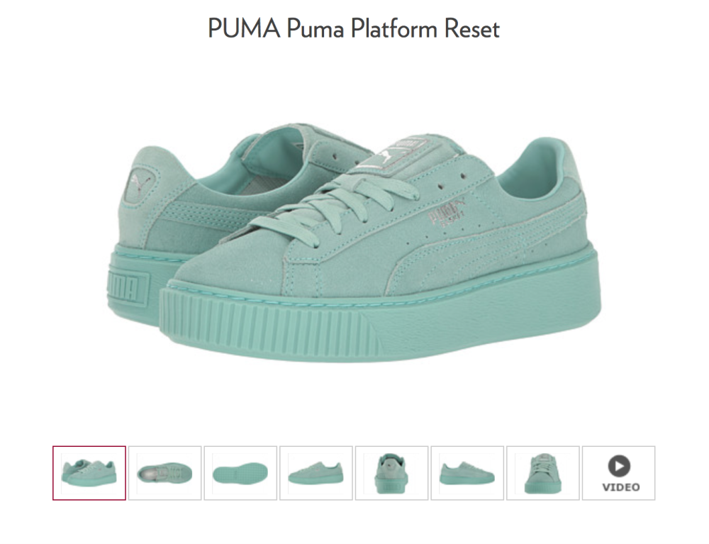 彪马PUMA 蕾哈娜rihana马卡龙色厚底松糕鞋Platform Reset