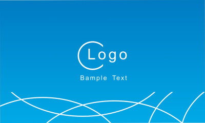 蓝色企业名片设计