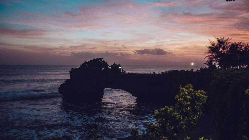 巴厘岛，海边日落