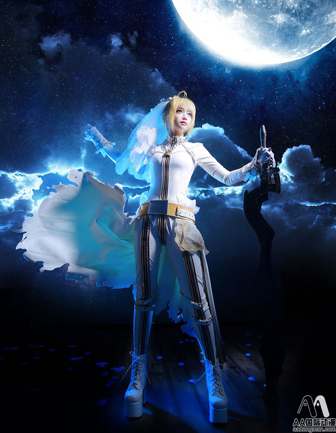 SABER.Cosplay，Cosplay摄影，AA国际动漫