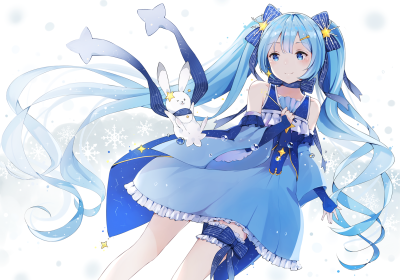 初音未来 雪未来2017 绘师：GKN 本作品pixiv id=60752300