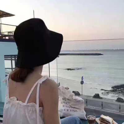 夕慕帽子女夏天渔夫帽可折叠防晒太阳帽韩版遮阳休闲百搭盆帽