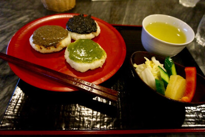 日本中部山区乡土菜，五平饼，于长野奈良井宿