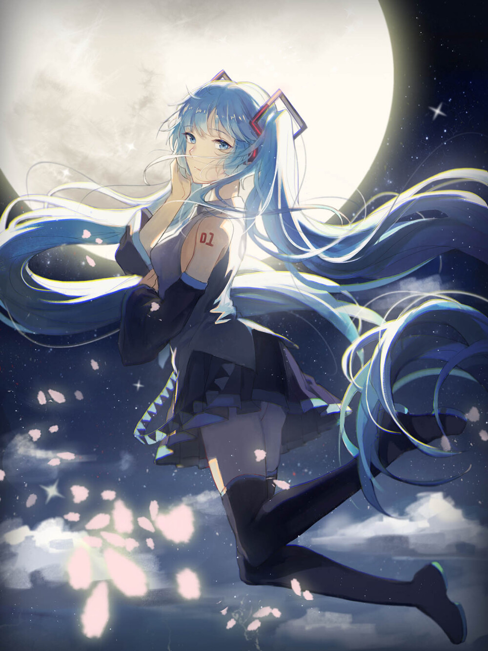 初音未来 绘师:aiko 本作品pixiv id=55510495