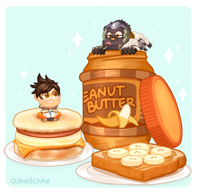 OVERWATCH FOOD SET PEANUT BUTTER_守望先锋_食品集_花生酱