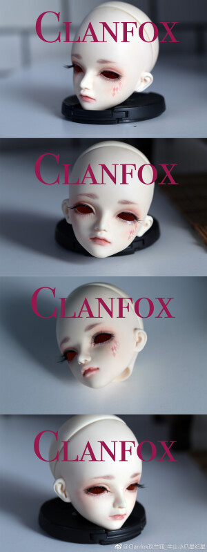 bjd妆面，图源:weibo，壮士:clanfox