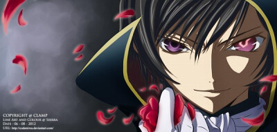 Tags: Anime, C-era, CODE GEASS: Hangyaku no Lelouch, Lelouch Lamperouge, Evil Grin, Facebook Cover, Pixiv, Fanart From Pixiv, Fanart