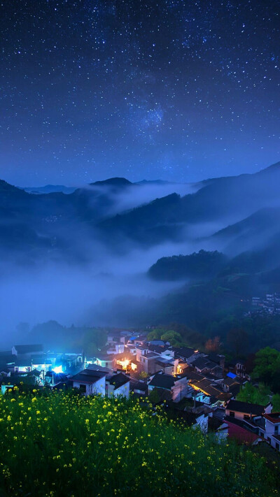 破山夜景