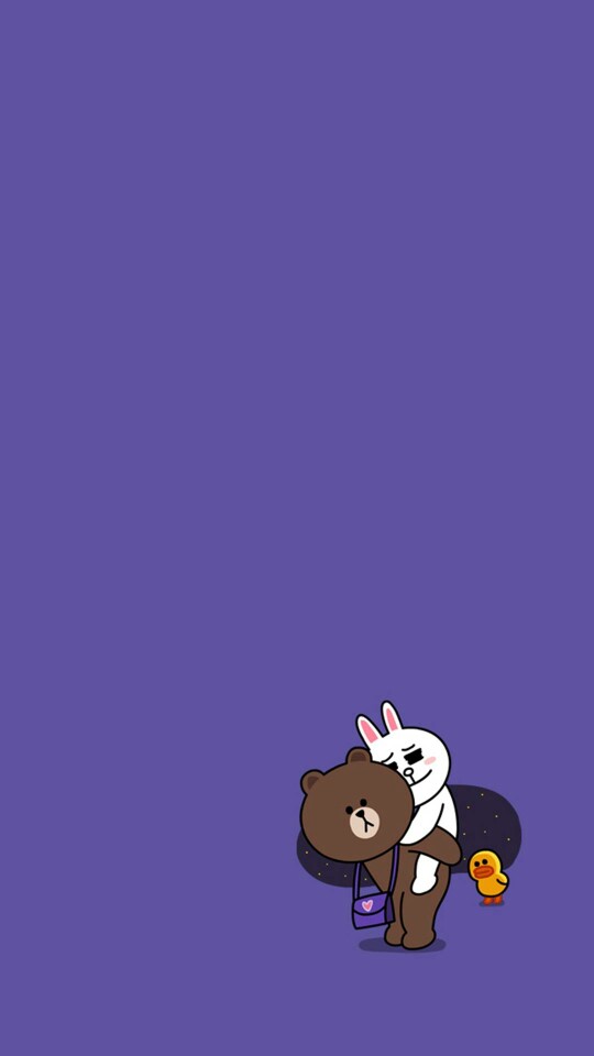 linefriends壁纸简约卡通布朗熊