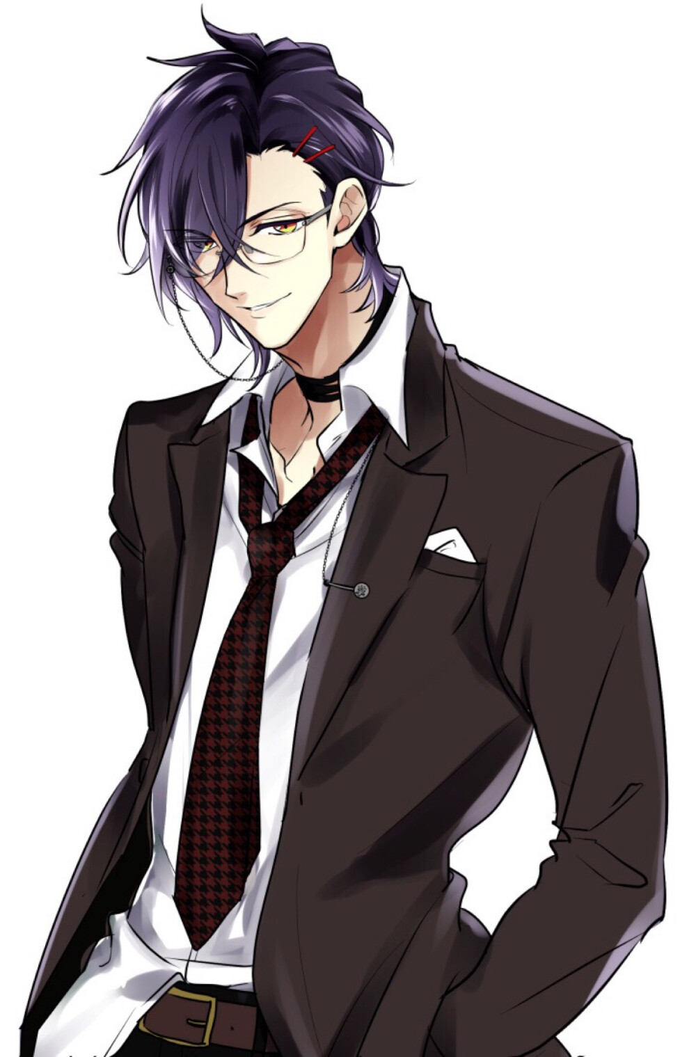 侵删致歉刀剑乱舞明石国行西装少年侦探来派转自微博