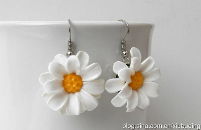 软陶粘土花卉饰品欣赏