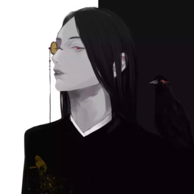 头像 眼镜 乌鸦 黑色
