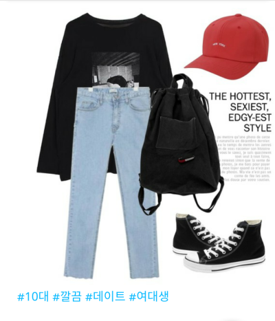 Top：biznshoe
Pants：AIN
Shoes：Converse
Backpack：BANHALA
Baseball cap：myblin